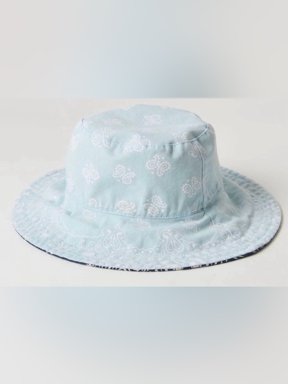 NWT Free People Bandana Bucket Hat in Blue New - Picture 5 of 6